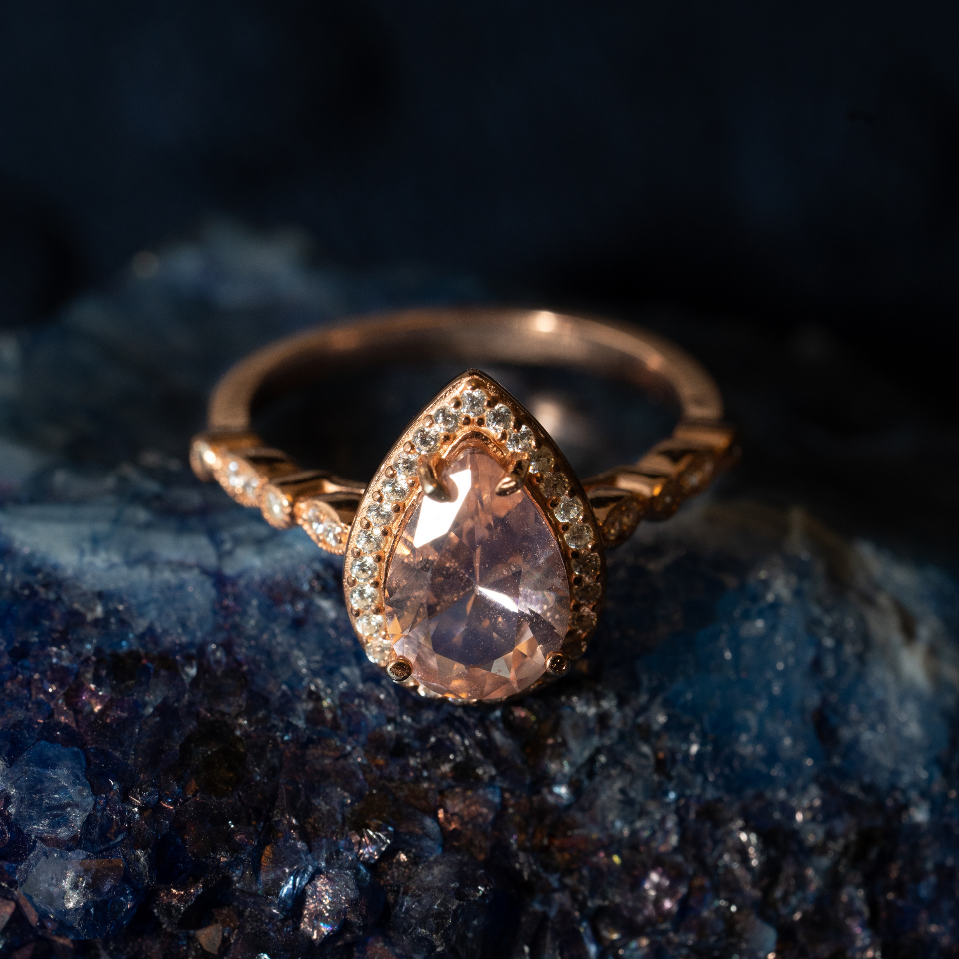 Sol Garnet Statement Ring - Tapita