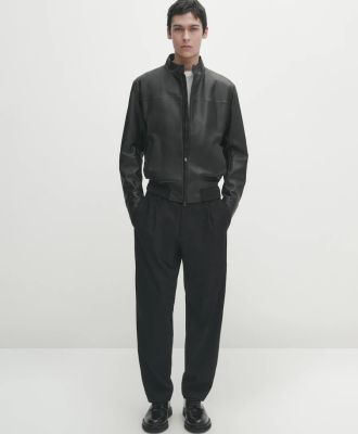 Cropped Faux Leather Jacket 9 - Tapita Demo Store