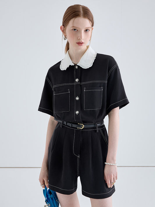 Short Denim Jumsuit - Tapita Demo Store