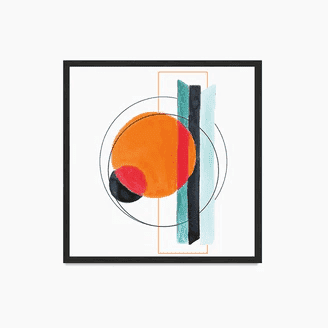 Mountains Multi Colour Water Abstract Canvas Art Tapita Demo Store