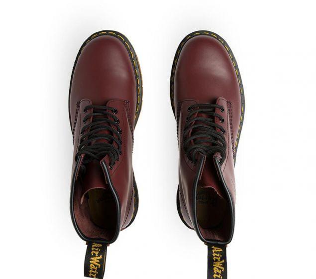 Make a statement with these iconic Dr Marten boots. This classic style has stood the test of time thanks to the combination of reinvented styling and the rugged yet DR MARTENS | 1460Z DMC 8-EYE BOOT | CHERRY SMOOTH