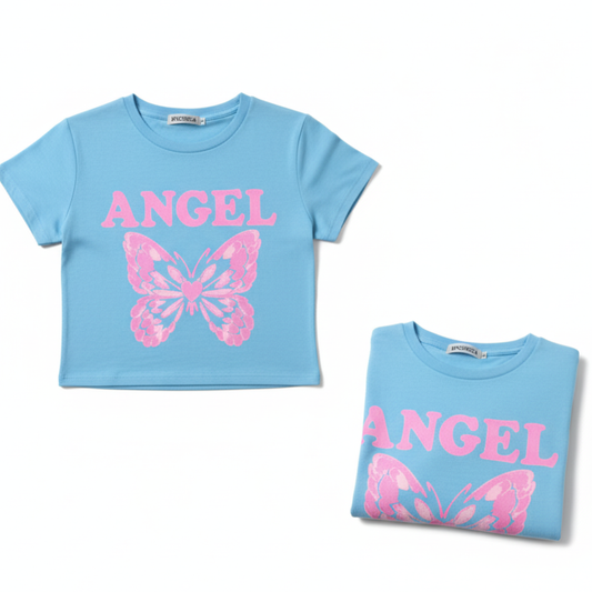 "Angel Baby" Cropped Tee - Tapita 