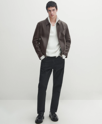 Cropped Faux Leather Jacket 5 - Tapita 