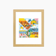 Multi Coloured Canvas Cityscape Wall Painting - Tapita Demo Store