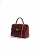 The Aurelia Flap Satchel in Deep Merlot - Tapita 