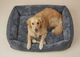 The Charcoal Luxe Faux-Fur Bolster Bed - Tapita 