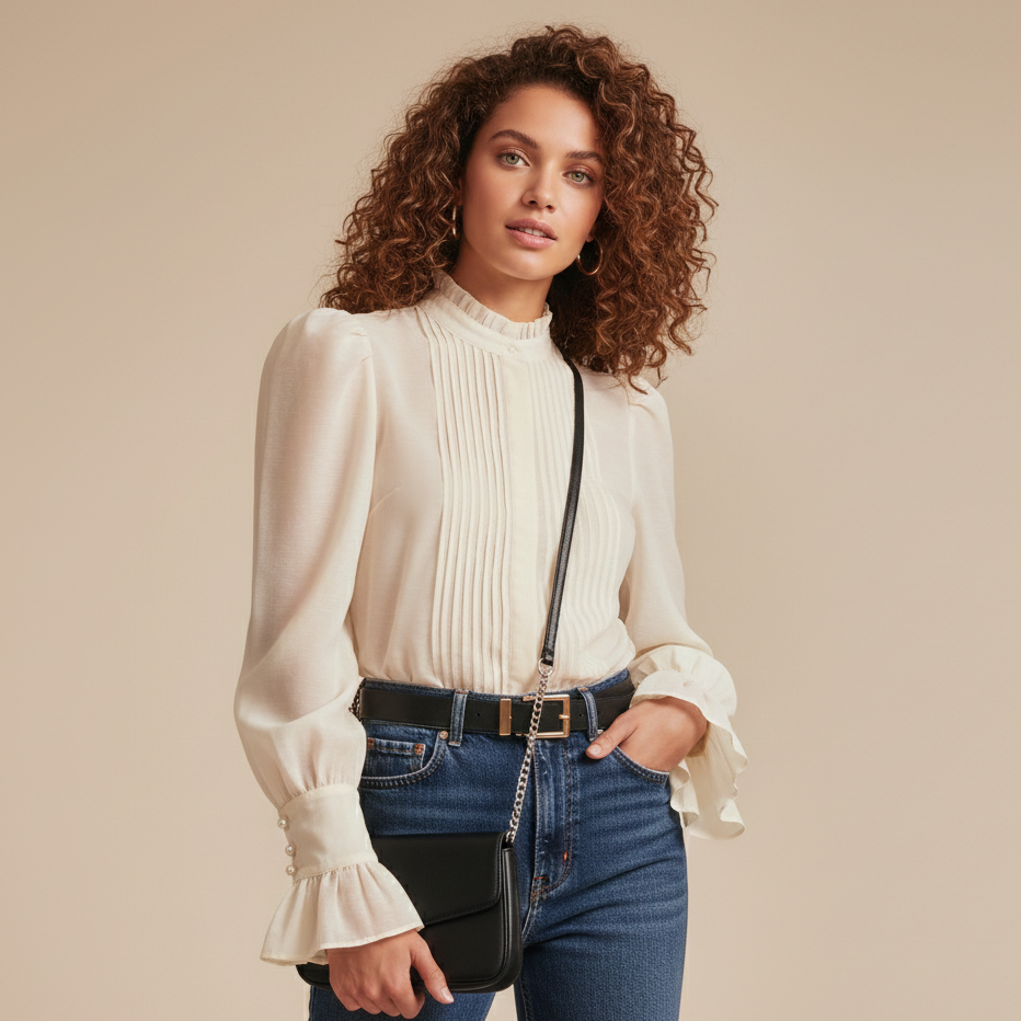 The Sheer Juliette Blouse - Tapita 