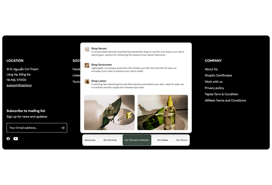 Tpt - Footer Mega menu #1 - Tapita 